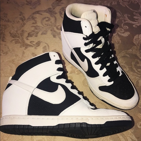 nike dunk wedges black